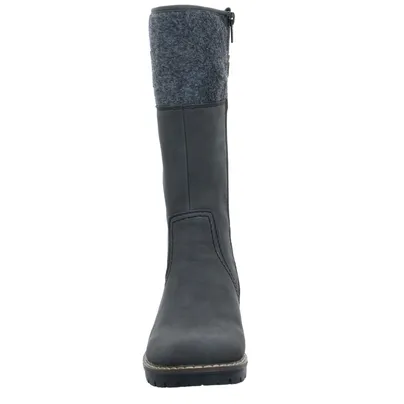 RIEKER mit Rieker-TEX Stiefel Grau Lederimitat 