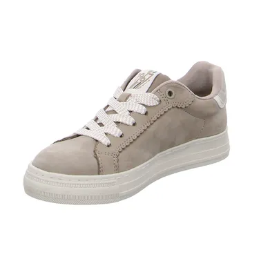 TAMARIS Sneaker Taupe Leder TAMARIS Sneaker Taupe Leder