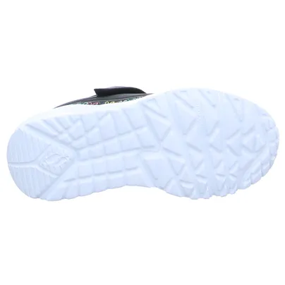 SKECHERS Sneaker Mädchen-Halbschuh Binder Schwarz Lederimitat 