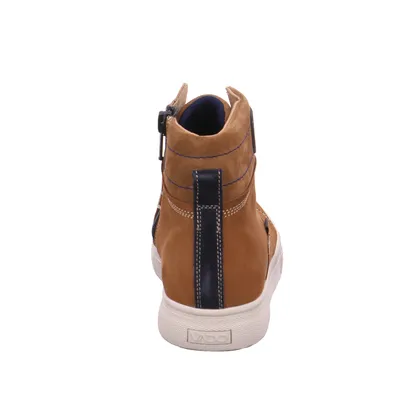 VADO Winter-Sneaker high Jungen-Winter-Bottine Braun Leder VADO Winter-Sneaker high Jungen-Winter-Bottine Braun Leder