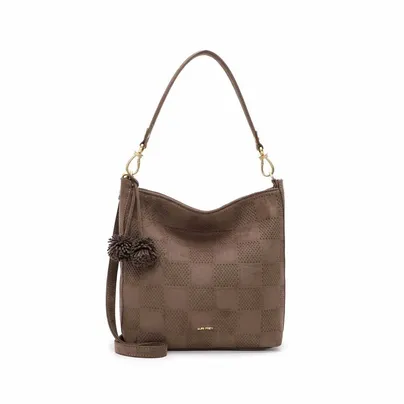 SURI FREY Beuteltasche Taupe Lederimitat SURI FREY Beuteltasche Taupe Lederimitat