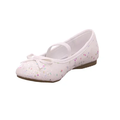 INDIGO Festlicher Schuh Mädchen-Ballerina Weiss Lederimitat INDIGO Festlicher Schuh Mädchen-Ballerina Weiss Lederimitat