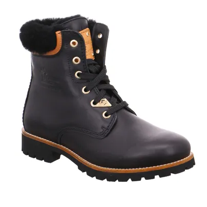 PANAMA JACK mit Lammfellfutter Boot Schwarz Leder PANAMA JACK mit Lammfellfutter Boot Schwarz Leder