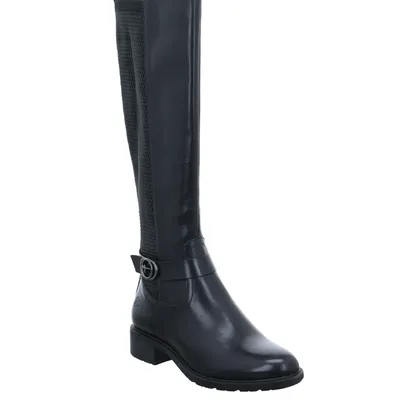 TAMARIS Stiefel Schwarz Leder TAMARIS Stiefel Schwarz Leder
