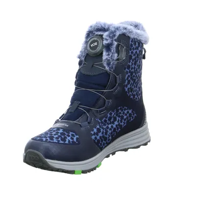 VADO Winter-Sneaker high Mädchen-Snowboot Membrane Blau Textil VADO Winter-Sneaker high Mädchen-Snowboot Membrane Blau Textil