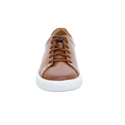 CLARKS Halbschuhe Sneaker Cognac Leder CLARKS Halbschuhe Sneaker Cognac Leder