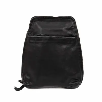 BEAR DESIGN Rucksack Schwarz Leder BEAR DESIGN Rucksack Schwarz Leder