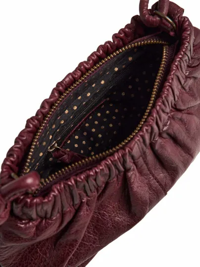 PIECES Beuteltasche Bordeau Leder PIECES Beuteltasche Bordeau Leder
