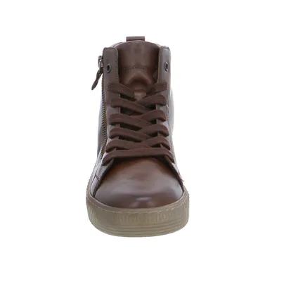 GABOR Mid Cut Sneaker Braun Leder GABOR Mid Cut Sneaker Braun Leder
