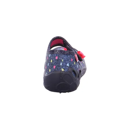 BECK Mädchenhausschuh Baby-Hausschuh Blau Textil BECK Mädchenhausschuh Baby-Hausschuh Blau Textil