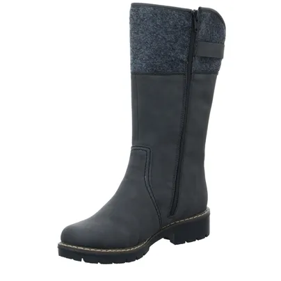 RIEKER mit Rieker-TEX Stiefel Grau Lederimitat 
