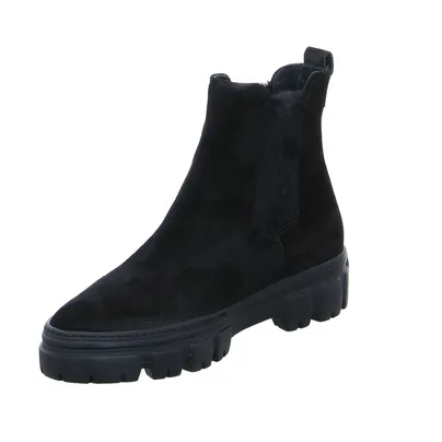 PAUL GREEN Boot Schwarz Leder 