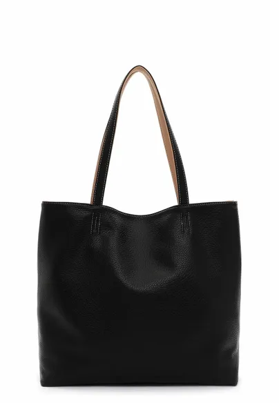 EMILY & NOAH mit Bag in Bag Shopper Schwarz Lederimitat EMILY & NOAH mit Bag in Bag Shopper Schwarz Lederimitat