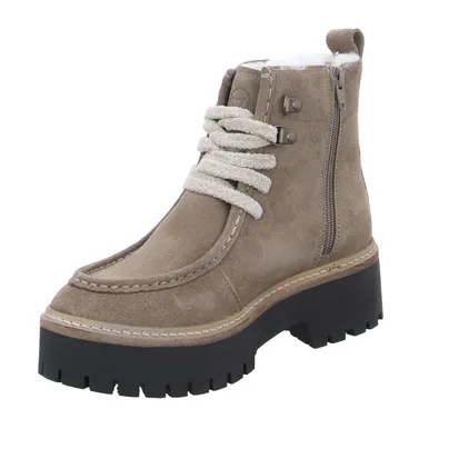 SCHUHENGEL Boot Taupe Leder SCHUHENGEL Boot Taupe Leder