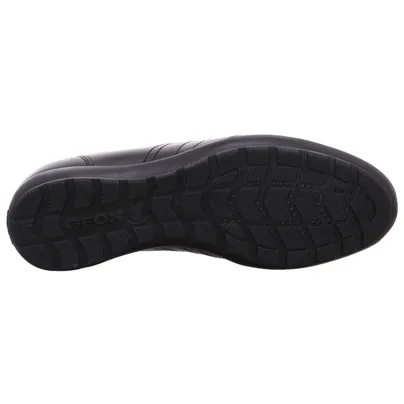 GEOX Halbschuhe Sneaker Schwarz Leder 