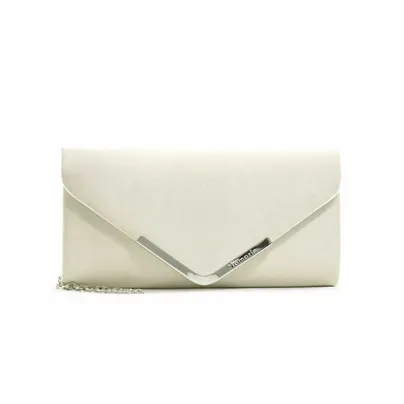TAMARIS Clutch Bag Clutch / Abendtasche Beige Textil TAMARIS Clutch Bag Clutch / Abendtasche Beige Textil