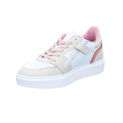 GATTINO Sneaker Mädchen-Halbschuh Binder Weiss Leder 