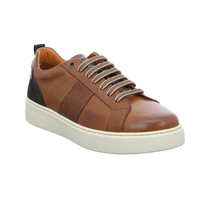 EXTON Halbschuhe Sneaker Cognac Leder EXTON Halbschuhe Sneaker Cognac Leder