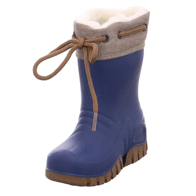 SPIRALE Kinder-Gummistiefel Warmfutter Blau Synthetik SPIRALE Kinder-Gummistiefel Warmfutter Blau Synthetik