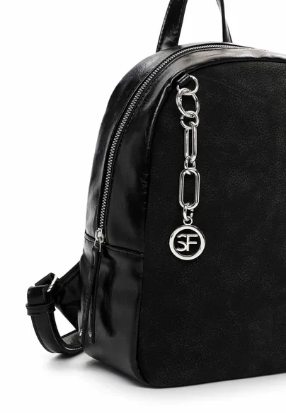 SURI FREY Rucksack Schwarz Lederimitat SURI FREY Rucksack Schwarz Lederimitat