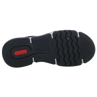 RIEKER mit Wechselfussbett Schnürschuh Schwarz Leder RIEKER mit Wechselfussbett Schnürschuh Schwarz Leder