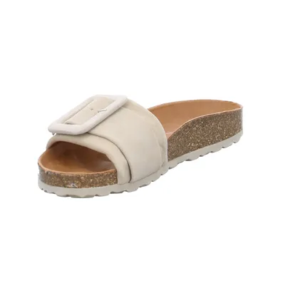 VERBENAS Pantolette Beige Leder 