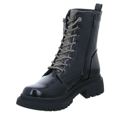 LA STRADA Boot Schwarz Lederimitat LA STRADA Boot Schwarz Lederimitat
