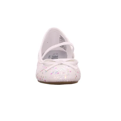 INDIGO Festlicher Schuh Mädchen-Ballerina Weiss Lederimitat INDIGO Festlicher Schuh Mädchen-Ballerina Weiss Lederimitat
