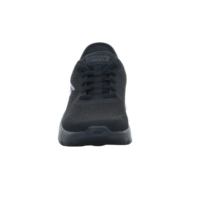 SKECHERS Memory Foam Halbschuhe Sneaker Stoff Schwarz Synthetik 