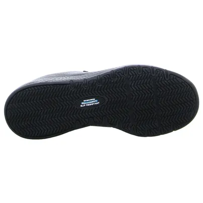 SKECHERS Skechers Work 108010EC-BLK | Slipper Schwarz Leder SKECHERS Skechers Work 108010EC-BLK | Slipper Schwarz Leder