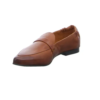 SCHUHENGEL Slipper Cognac Leder 