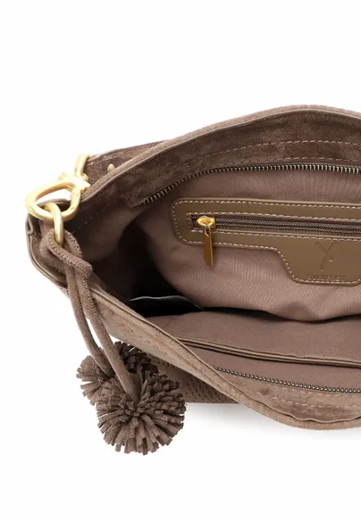 SURI FREY Beuteltasche Taupe Lederimitat SURI FREY Beuteltasche Taupe Lederimitat