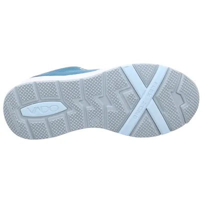 VADO Sneaker Outdoor Mädchen-Halbschuh Klett Jeansblau Textil 