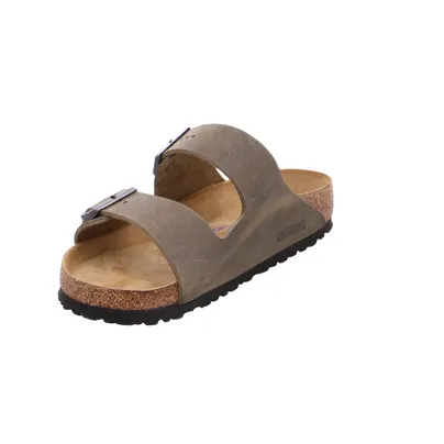 BIRKENSTOCK Normale Breite Bio-Mûles Khaki Leder BIRKENSTOCK Normale Breite Bio-Mûles Khaki Leder