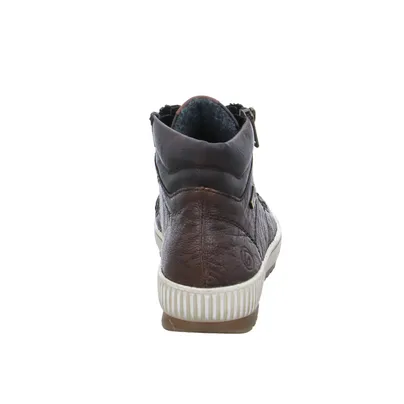 REMONTE mit TEX Membrane Mid Cut Sneaker Braun Leder REMONTE mit TEX Membrane Mid Cut Sneaker Braun Leder