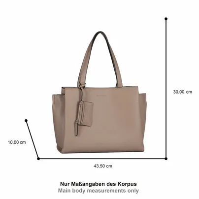 GABOR Shopper Taupe Lederimitat 