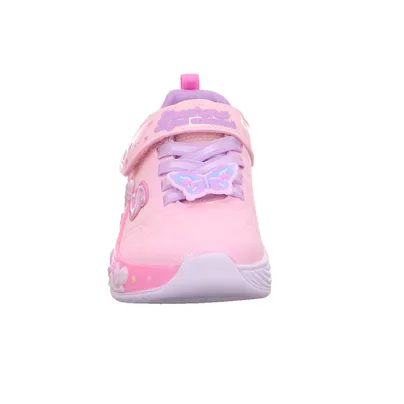 SKECHERS Sneaker Kleinkinder-Halbschuh Klett Rosa Textil 