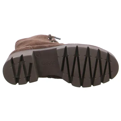 GABOR Strass-Schnürsenkel Stiefelette Braun Leder GABOR Strass-Schnürsenkel Stiefelette Braun Leder