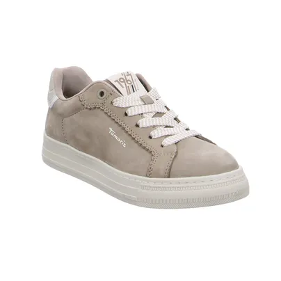TAMARIS Sneaker Taupe Leder TAMARIS Sneaker Taupe Leder
