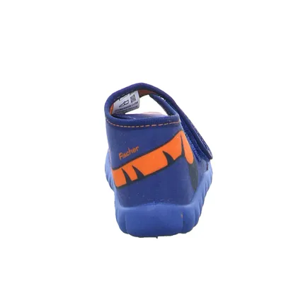 FISCHER Unisex Baby-Hausschuh Blau Textil FISCHER Unisex Baby-Hausschuh Blau Textil