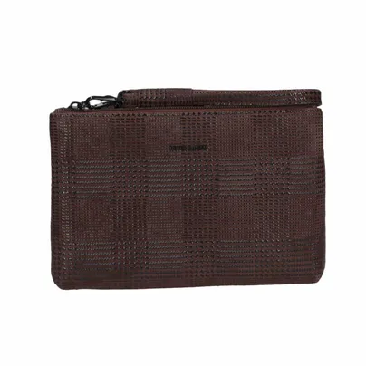 PETER KAISER Clutch / Abendtasche Braun Leder PETER KAISER Clutch / Abendtasche Braun Leder