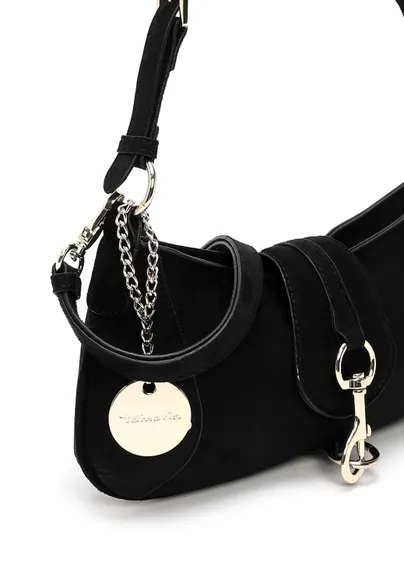 TAMARIS Henkeltasche Schwarz Lederimitat TAMARIS Henkeltasche Schwarz Lederimitat