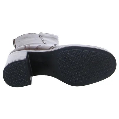 SCHUHENGEL Stiefelette Mittelbraun Leder SCHUHENGEL Stiefelette Mittelbraun Leder