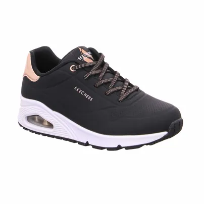 SKECHERS mit Memory Foam Sneaker Schwarz Lederimitat SKECHERS mit Memory Foam Sneaker Schwarz Lederimitat
