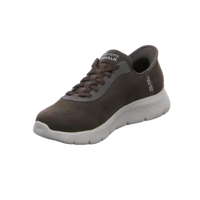 SKECHERS Halbschuhe Sneaker Braun Lederimitat 