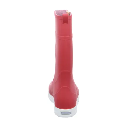 SCHUHDEPOT Damen-Gummistiefel Rot Synthetik 