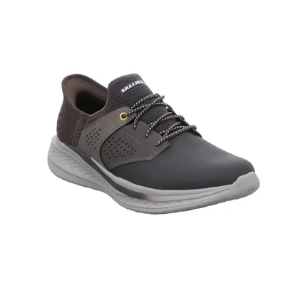 SKECHERS Halbschuhe Sneaker Braun Leder SKECHERS Halbschuhe Sneaker Braun Leder