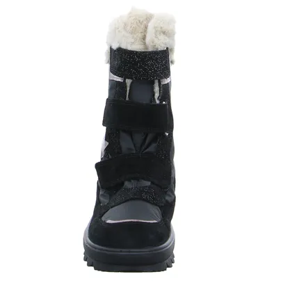 SUPERFIT Mädchen Winterstiefel Mädchen-Snowboot Membrane Schwarz Textil SUPERFIT Mädchen Winterstiefel Mädchen-Snowboot Membrane Schwarz Textil