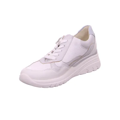 WALDLÄUFER "Confor Pur" Comfort-Schnürer Weiss Leder WALDLÄUFER "Confor Pur" Comfort-Schnürer Weiss Leder
