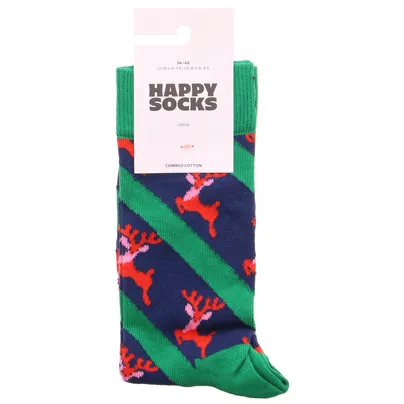 HAPPY SOCKS Renntier Freizeitsocken Grün Textil 